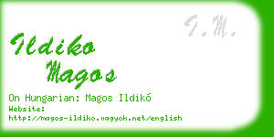 ildiko magos business card